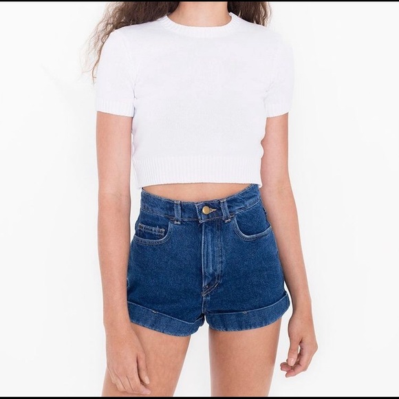 COPY - American Apparel Dark Washes Denim Shorts - Picture 4 of 4